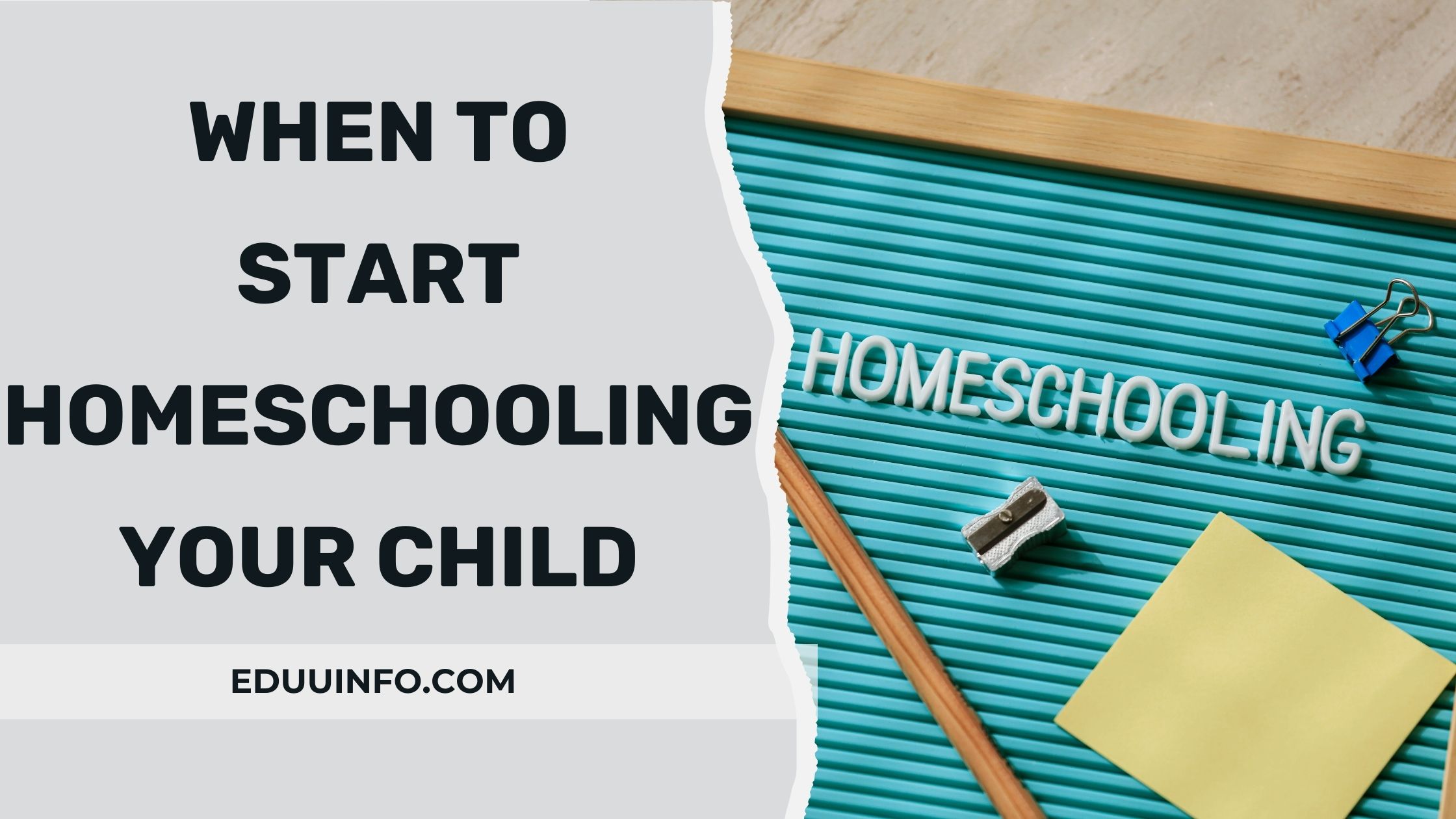 When to Start Homeschooling