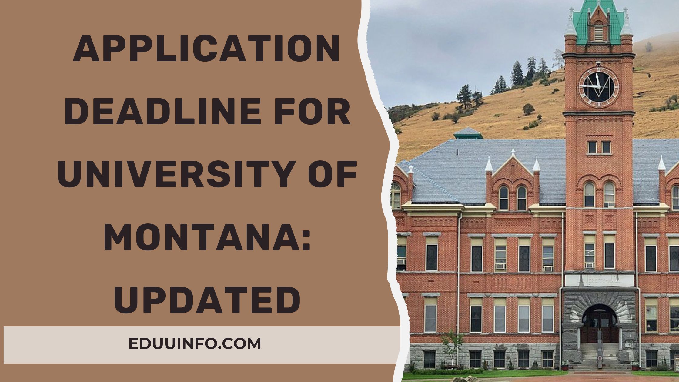 application deadline for University of Montana