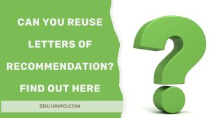 can you reuse letters of recommendation